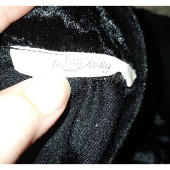 WILD DAISY BLACK VELVET HIGH NECK DRESS SZ. S EUC - Picture 6 of 6